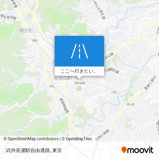武州長瀬駅自由通路地図