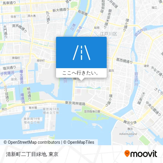 清新町二丁目緑地地図