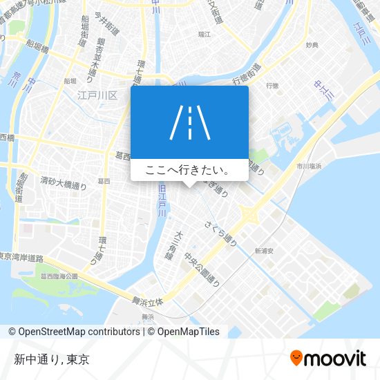 新中通り地図