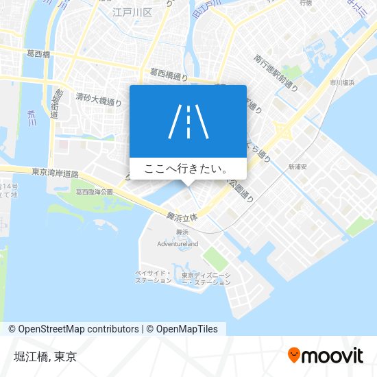 堀江橋地図