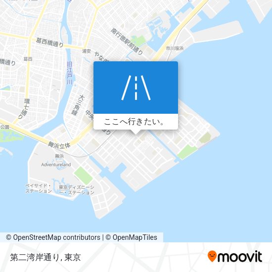 第二湾岸通り地図