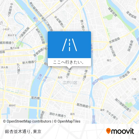 銀杏並木通り地図