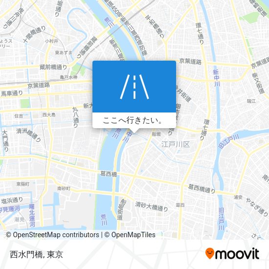 西水門橋地図