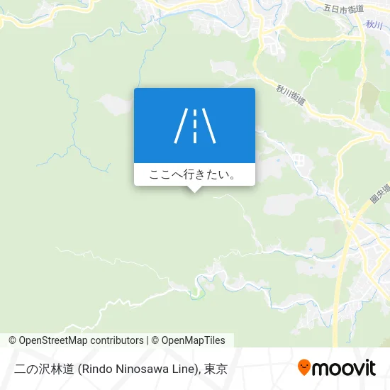 二の沢林道 (Rindo Ninosawa Line)地図