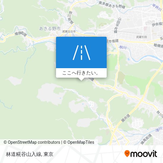 林道糀谷山入線地図