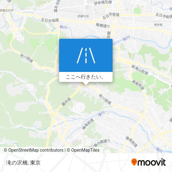 滝の沢橋地図