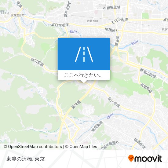 東釜の沢橋地図