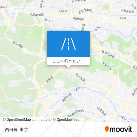 西田橋地図