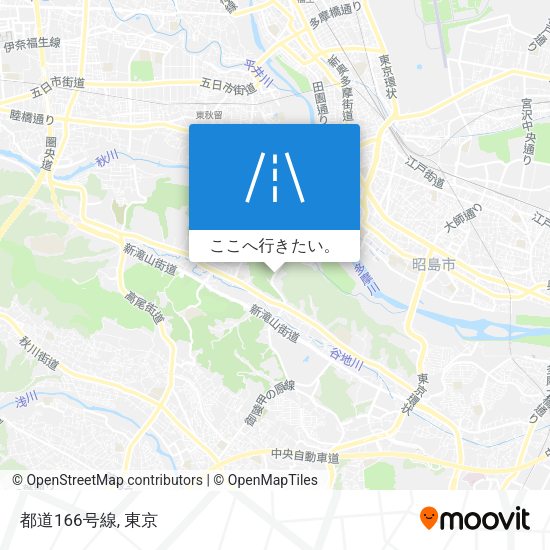 都道166号線地図