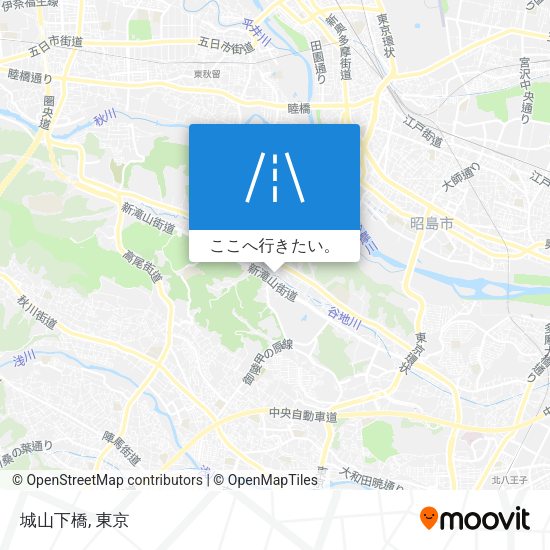 城山下橋地図