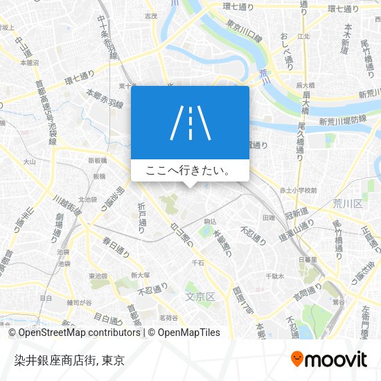 染井銀座商店街地図
