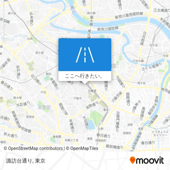 諏訪台通り地図