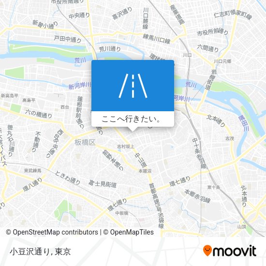 小豆沢通り地図