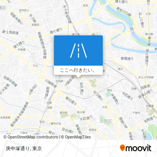庚申塚通り地図
