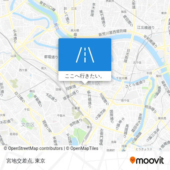宮地交差点地図