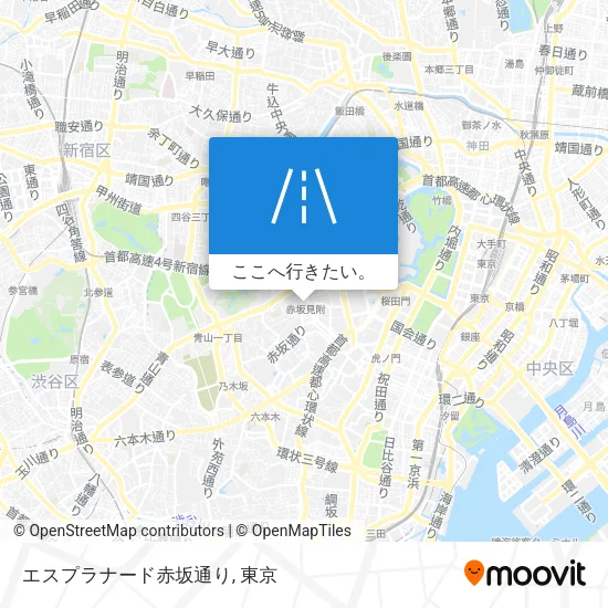 エスプラナード赤坂通り地図