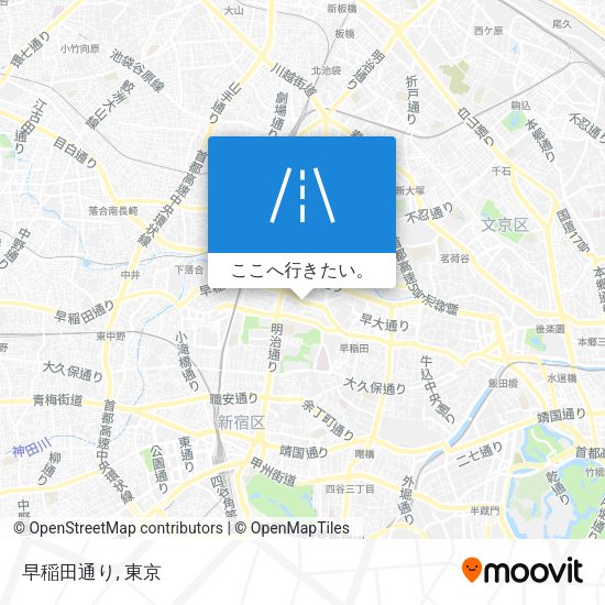 早稲田通り地図