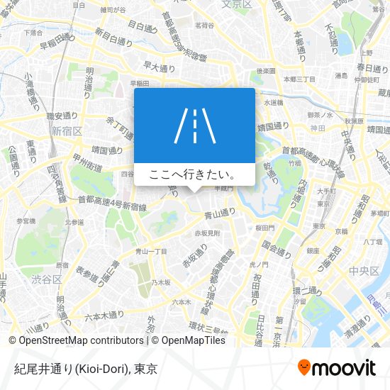 紀尾井通り(Kioi-Dori)地図