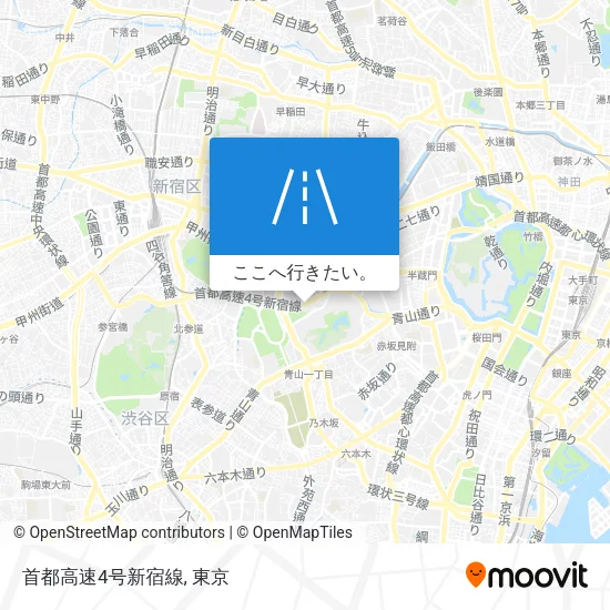 首都高速4号新宿線地図