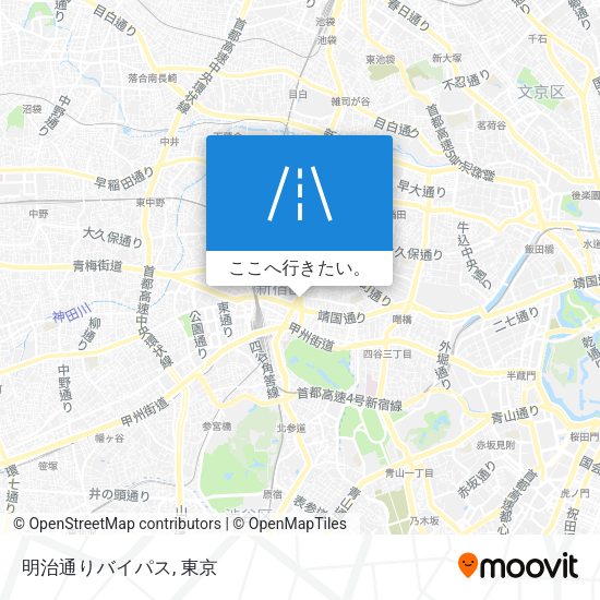 明治通りバイパス地図