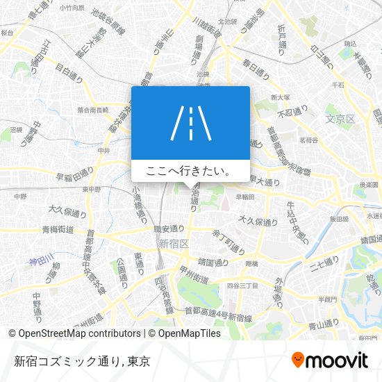 新宿コズミック通り地図