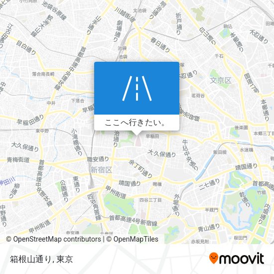 箱根山通り地図
