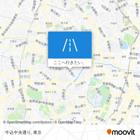 牛込中央通り地図