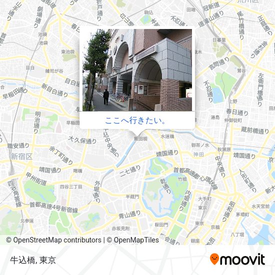 牛込橋地図