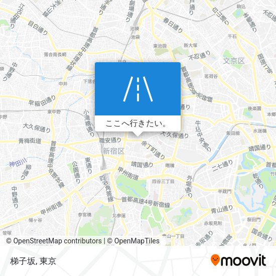 梯子坂地図
