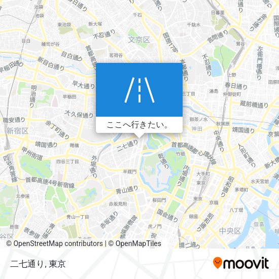 二七通り地図