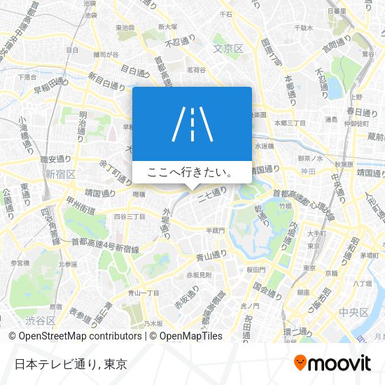 日本テレビ通り地図
