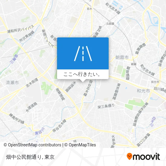 畑中公民館通り地図