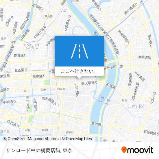 サンロード中の橋商店街地図