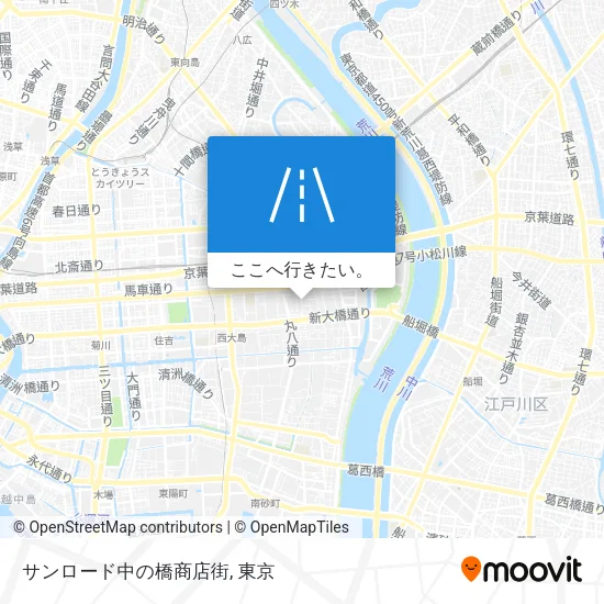 サンロード中の橋商店街地図