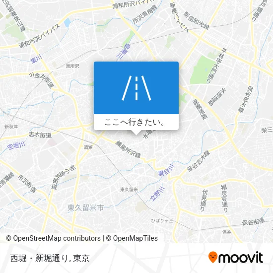 西堀・新堀通り地図