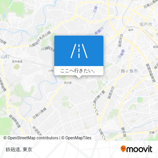 鉄砲道地図
