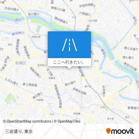 三岩通り地図