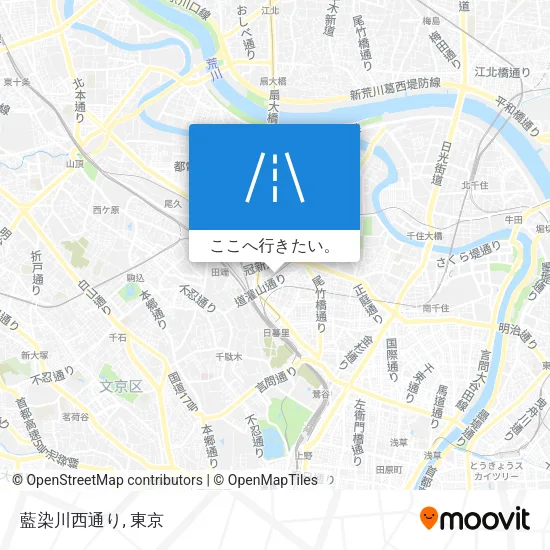 藍染川西通り地図