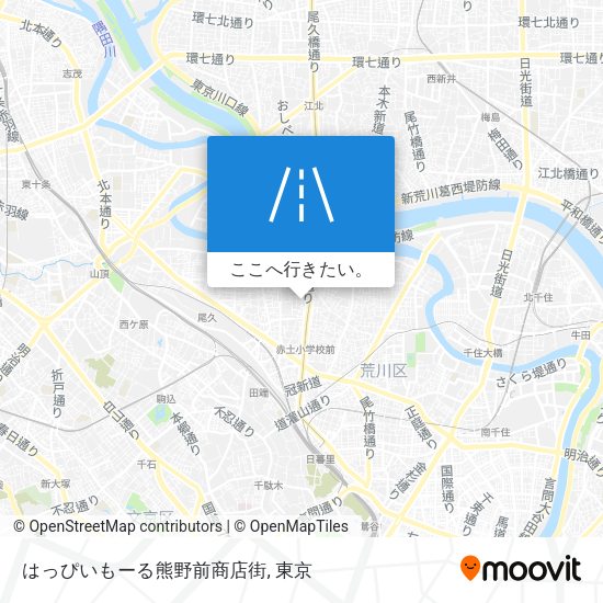 はっぴいもーる熊野前商店街地図