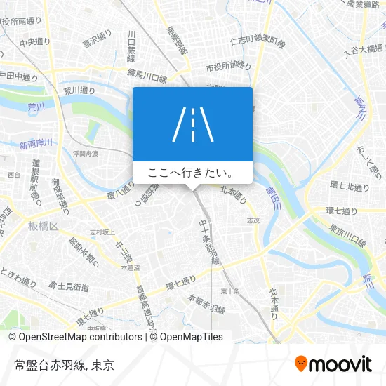 常盤台赤羽線地図