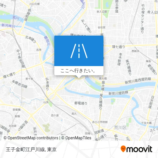 王子金町江戸川線地図