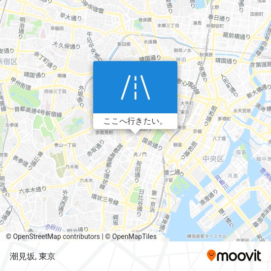 潮見坂地図