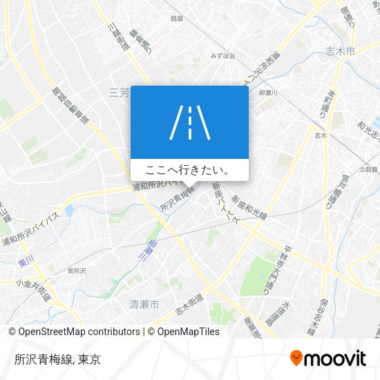所沢青梅線地図