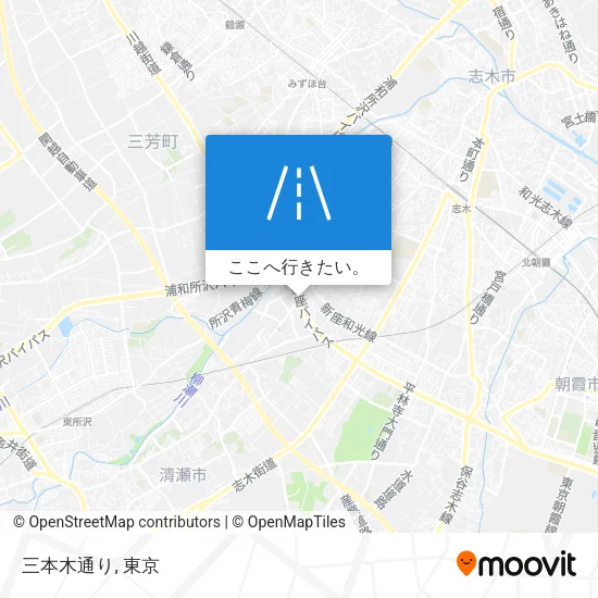 三本木通り地図