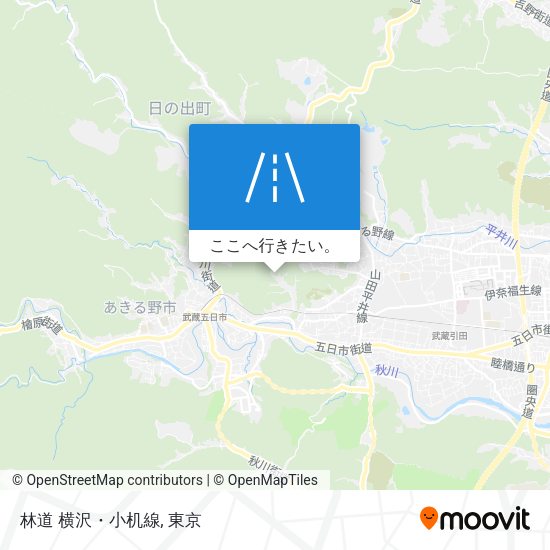 林道 横沢・小机線地図