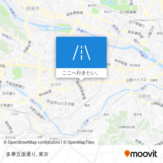 多摩五坂通り地図