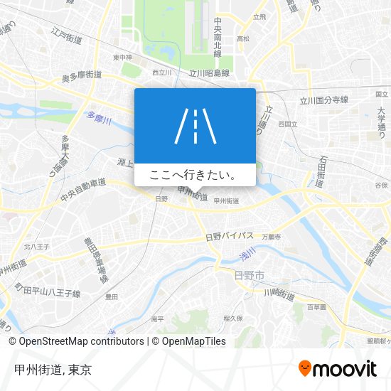 甲州街道地図