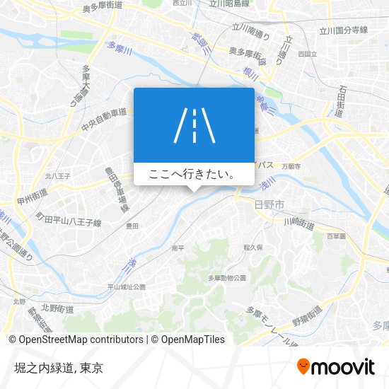 堀之内緑道地図