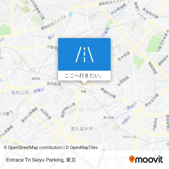 Entrace To Seiyu Parking地図