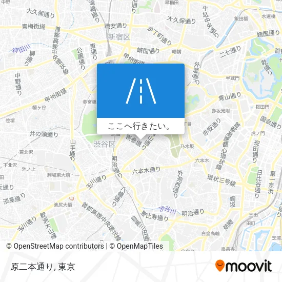 原二本通り地図